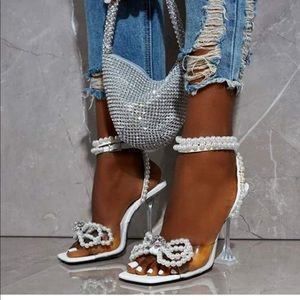 Classy and Sassy Ankle Strap Perspex Sandals